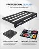 STRICH Guitar Pedal 56 X 32cm Aluminum with Carry Lightweight Effects Guitar Pedal Standard 22 Board, Alloy, Bag, 1.21kg Board, (Angled)