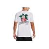 Under Armour Camiseta Deportiva de Manga Corta para Hombre con Estampado de Planta de Dibujos Animados, Soporte de Baloncesto, Tops Blancos 1370522-100