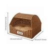 Drawer Design Feline Bed Two-Way Use Folding Wicker Pet House Easy to Clean