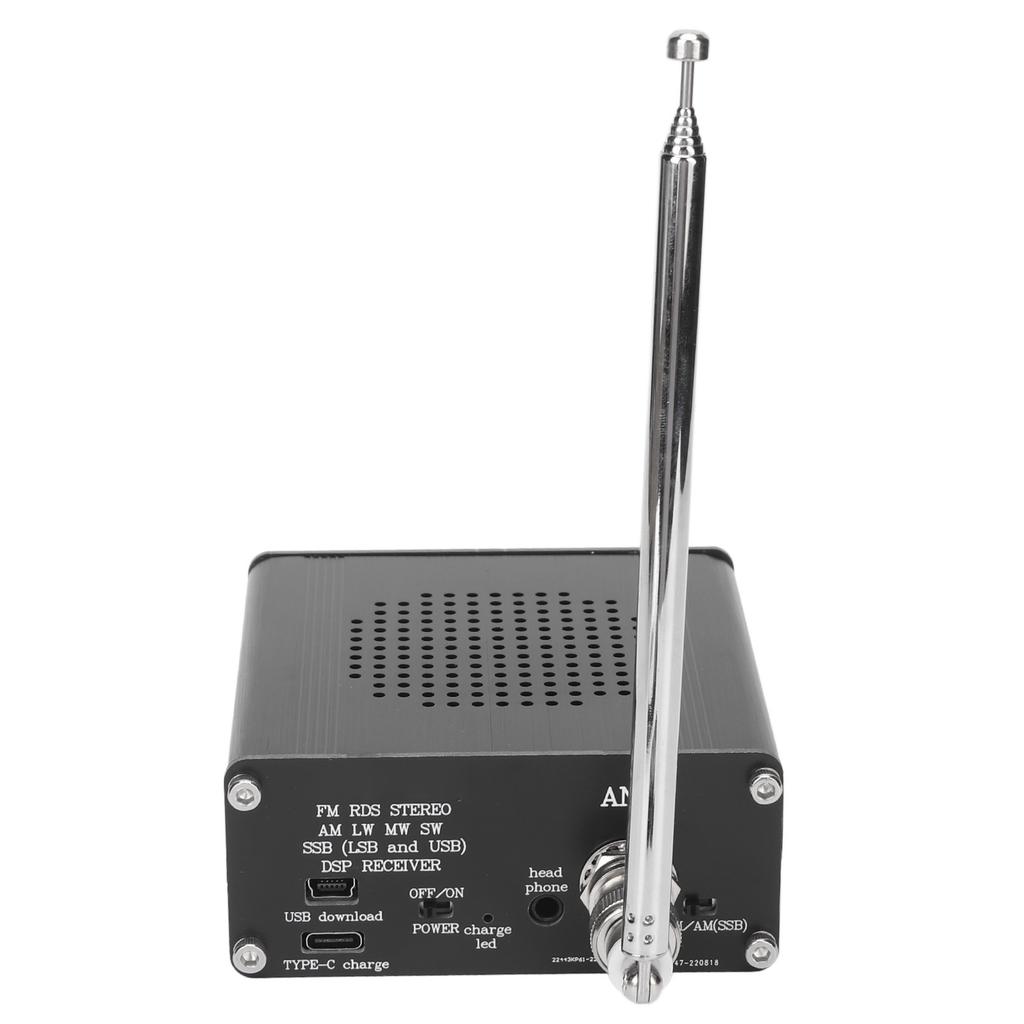 Full Band Radio Receiver Aluminum Alloy FM AM (MW SW) SSB (LSB USB) Frequency Radio Receiver