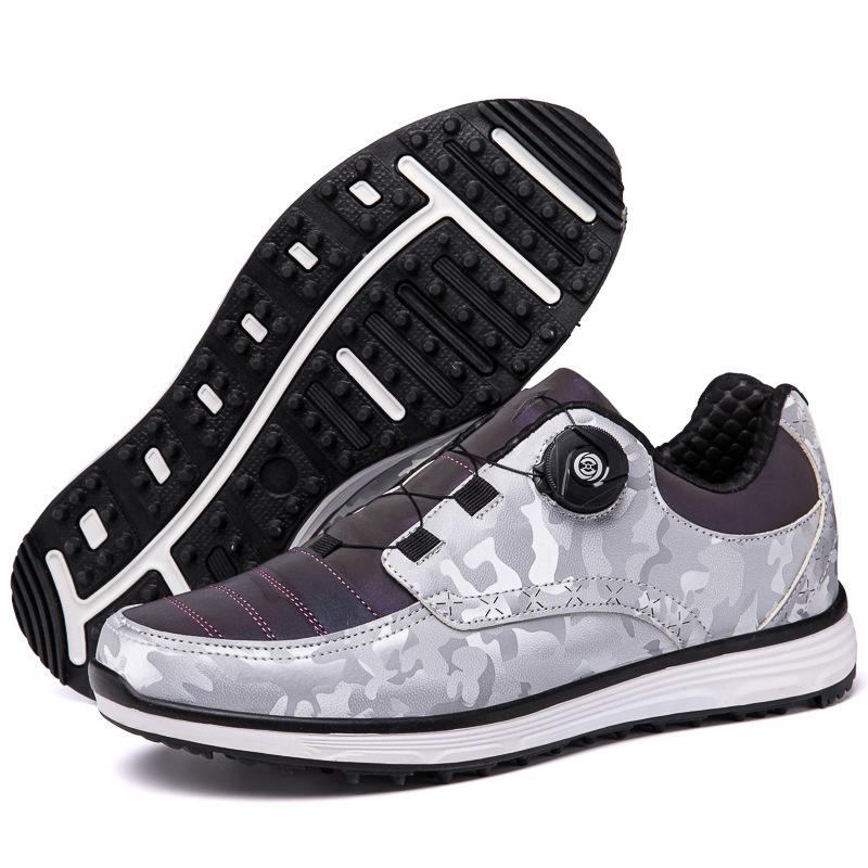 

Новая весенне-летняя модная мужская спортивная обувь для активного отдыха на природе повседневная обувь для гольфа спортивная мужская обувь 46 серебряный