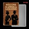 Vintage Bar Metal Sign Flappers Gangsters Wall Decor Man Cave Garage