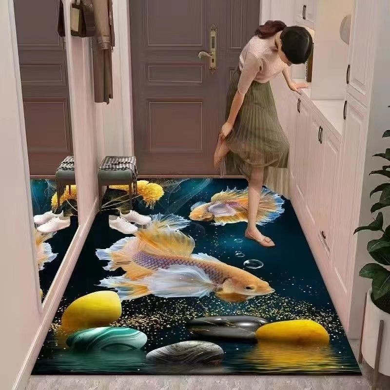 Modern Anti-slip Door Small Mat Rug Carpet Bath Kitchen Garden for Home Outdoor Indoor Decor