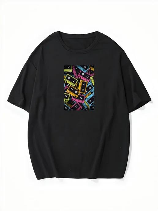 Oversized T-shirt with a 90s–2000s print XL