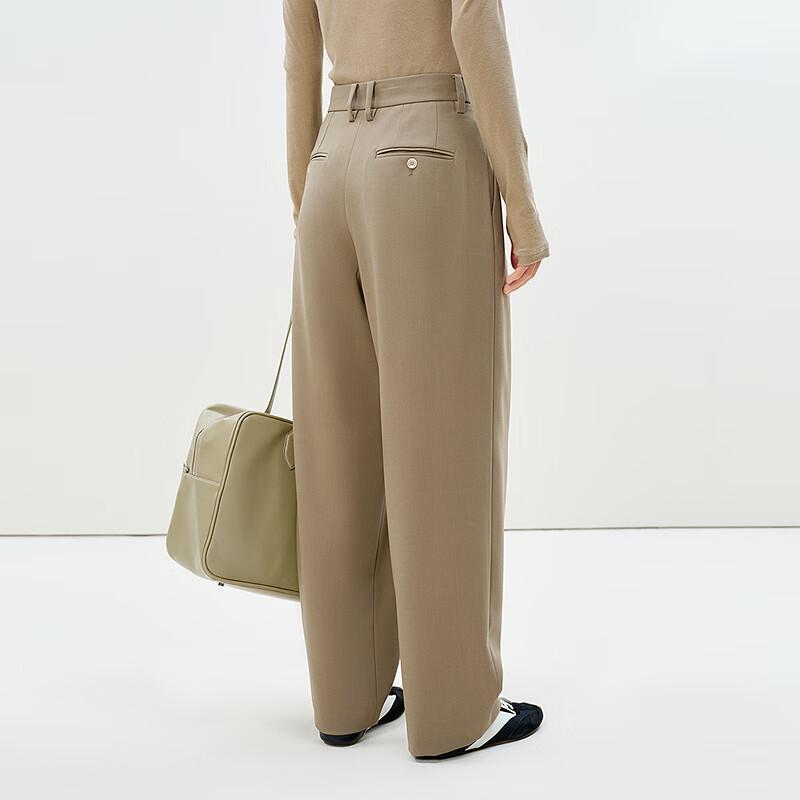 Less 2025 Spring Casual Straight-Leg Trousers