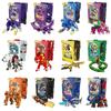 New Metal Cardbot Transforming Card To Robot Action Figures Mega Ambuler Transformation Robot Model Toys for Child Gift