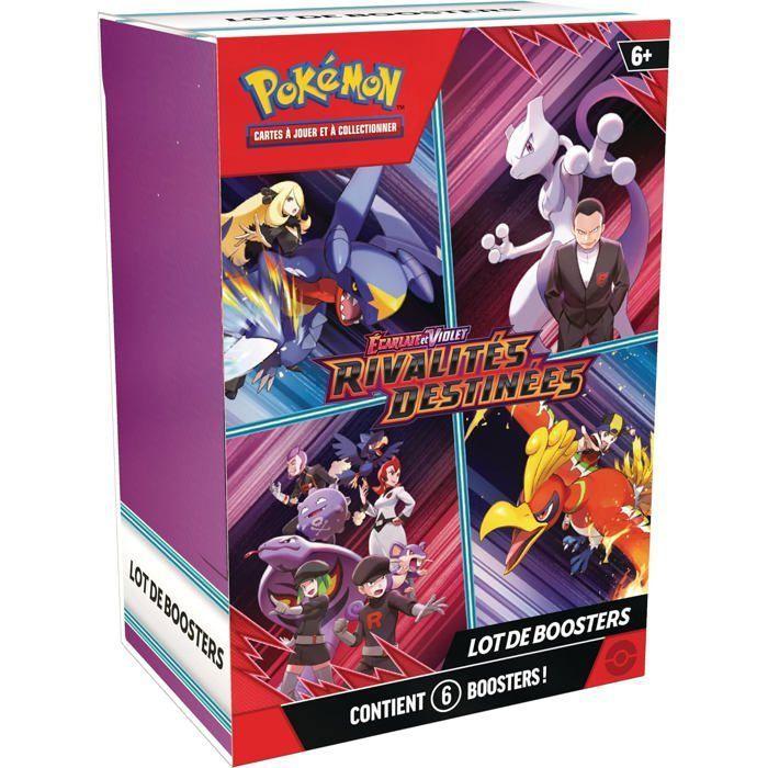 Pokémon EV10 JCC : Lot de 6 Boosters Écarlate et Violet - Rivalités Destinées