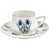 Coffee Service - Karaca - Iznik - 6 People - Porcelain - Classic - Timeless