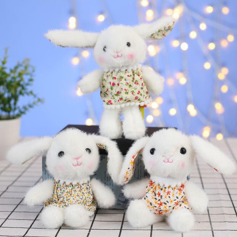 Niedlicher kleiner Kaninchenanhänger, Plüschtier, Puppe, Bär, Schultasche, hängende Dekoration, Schlüsselanhänger, Puppe