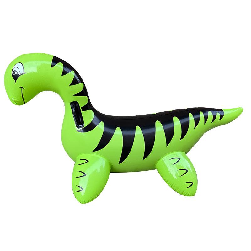 Children's Inflatable Dinosaur Mount, Infant Water Play Toy, Pvc Inflatable Floating Raft Mount with Handle