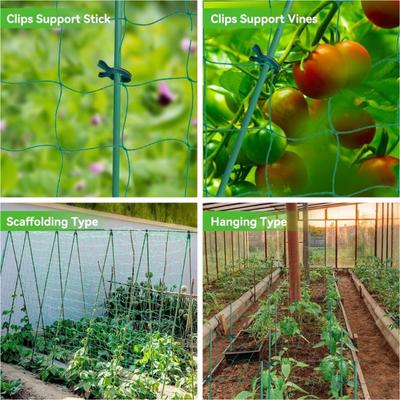 Garten-Spaliernetz, Pflanzenstütznetz für Kletterpflanzen, flexibles Schnurnetz für Bohnen, Erbsen, Gemüse, Tomaten