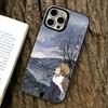 Natsume Book of Friends Phone Case For iPhone 17,16,15,14,13,12,11 Plus,Pro Max,XS,Colored Silver Plated Inside Cover