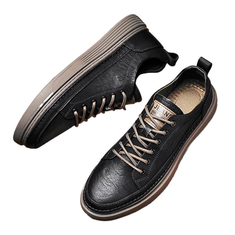 Black Labor Insurance Summer Kitchen Wear-resistant Breathable Chef Casual Leather Shoes