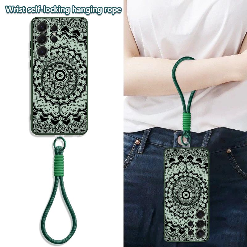 Mandala Flower Pattern Case For Samsung S26 Ultra S25 FE S24 S24 Plus A57 A37 A17 A56 A36 A16 A55 A35 A15 A54 5G Hybrid Magnetic Matte Cover