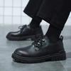 Business Male Casual Shoe Black Formal Dress Classic Original Pu 2024 Men's Leather Shoes Legitimate Comfortable Size 45
