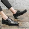 Mens British Brogues Leather Shoes Luxury Brand Men Business Dress Shoes Casual Social Shoe Male Wedding Footwear Zapatos Hombre