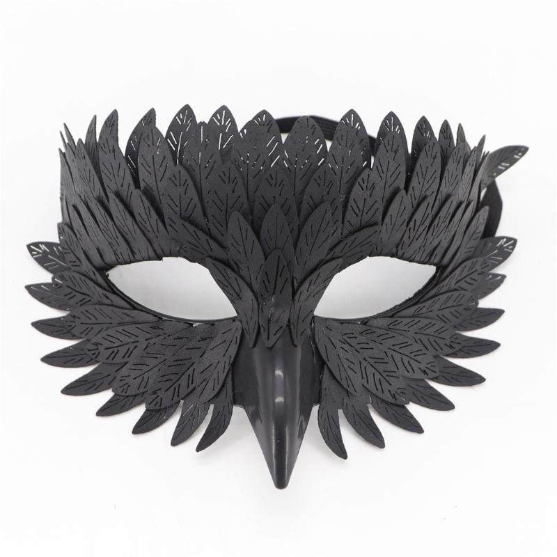 Halloween Mask for Women Bird Beak Mask Owl Feather Half Face Mask Carnivals Mask Masquerades Mask Party Mask