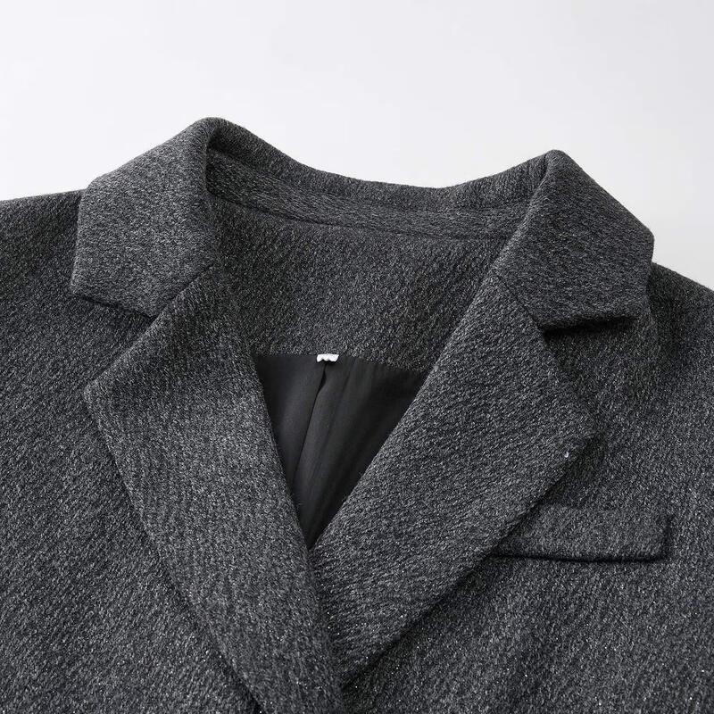 IEF Aiyifu 2025 Winter Mid-length Wool Coat for Women