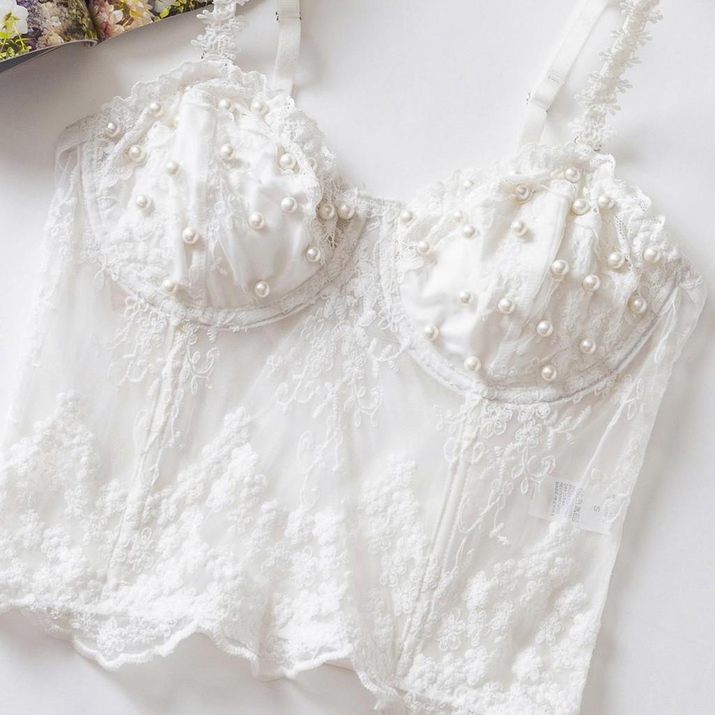 European & American Sheer Fishbone Underwire Corset - Sexy Slimming Suspender Body Shaper