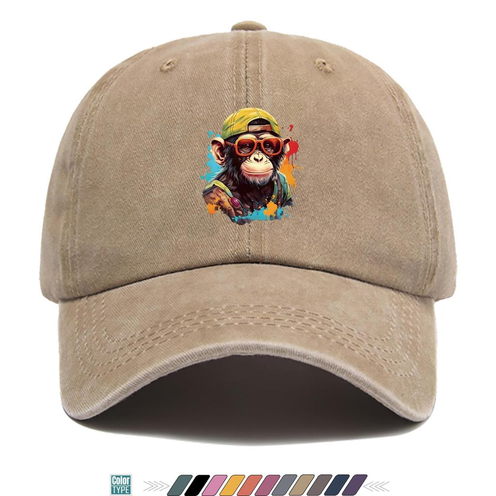 Pc Trendige Schimpansen Graffiti Muster Aufdruck Baseballkappe Trucker Hut Bequem und Atmungsaktiv Stilvoll und Schön Auto