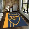 Ensemble de tapis Logo Arsenal – Ensemble de tapis Bleu & Or (1 housse de couette, 2 taies d'oreiller, couette non incluse)