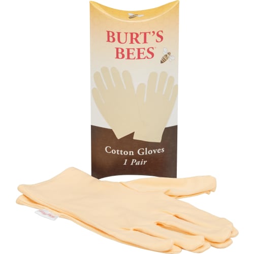 Burt's Bees Hand Repair Gift Set: Assorted Hand Creams and Cotton Gloves (Almond Milk Beeswax Hand Cream (57g), Lemon Butter Cuticle Cream (17g), Shea