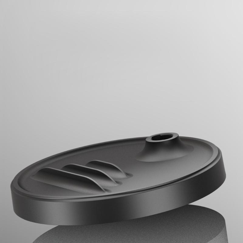 Universal Metal Phone Holder with Weighted Base Desktop Microphones Stand for Indoor Outdoor Take & Broadcasting