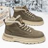 Male Winter Shoes Platform Lace Up Casual Men's Snow Boots Warm Cold Proof Fleece Sale Offer High Quality Brands Comfortable Fur