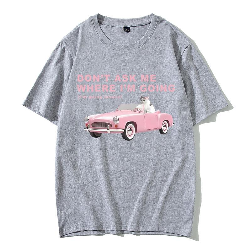2025 Summer Im Going Insane Funny Cat Meme Graphic T-shirt Men Women Fashion Hip Hop 100% Pure Cotton Printed Leisure T-shirt