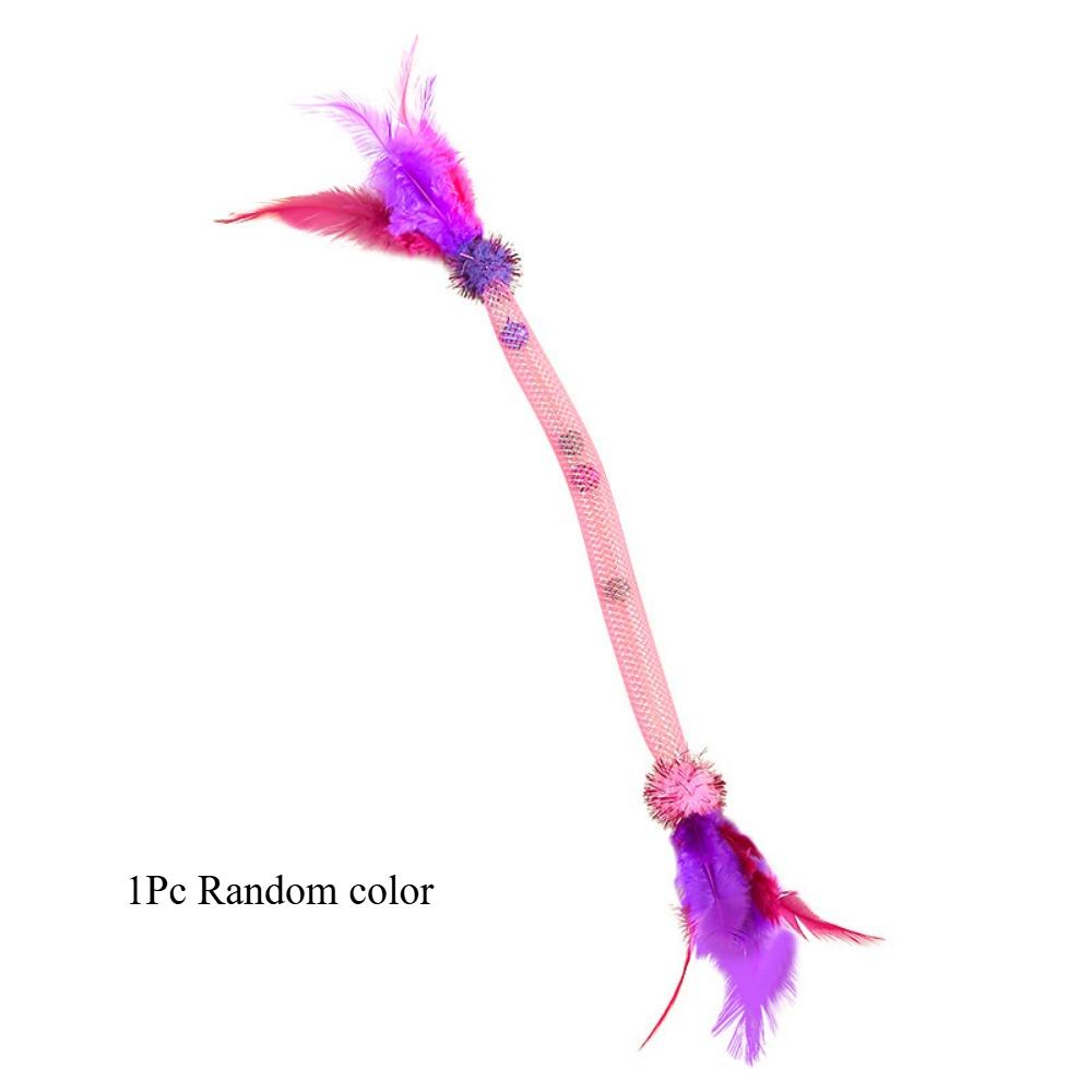 

Интерактивная игрушка для питомца Веревочная трубка с пружиной из перьев Эластичная игрушка для кошек Игрушки из перьев для царапания когтей питомца Игрушка для самостоятельного развлечения питомца Товары для питомцев