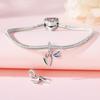Original Copper Charms Luxury Tulip Dragonfly Insect Pendant Beads Fit Bracelet Diy Women Making Delicate Gift