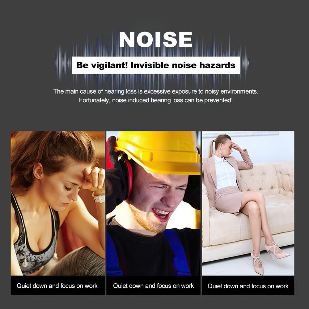 Adjustable Ear Defenders Noise Earmuffs 36db Noise Reduction Hearing Protection Headphones for Hunting Shooting Work Study