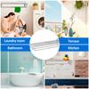 Stainless Steel Wall Mounted Clothes Drying Rack Accordion Retractable Drying Rack Towel Clothes Horse For Balcony Bathroom