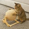 Wooden Cat Scratching Ball Toy Non-Slip Cat Scratching Board Cat Claw Grinding Toy  Pet Furniture