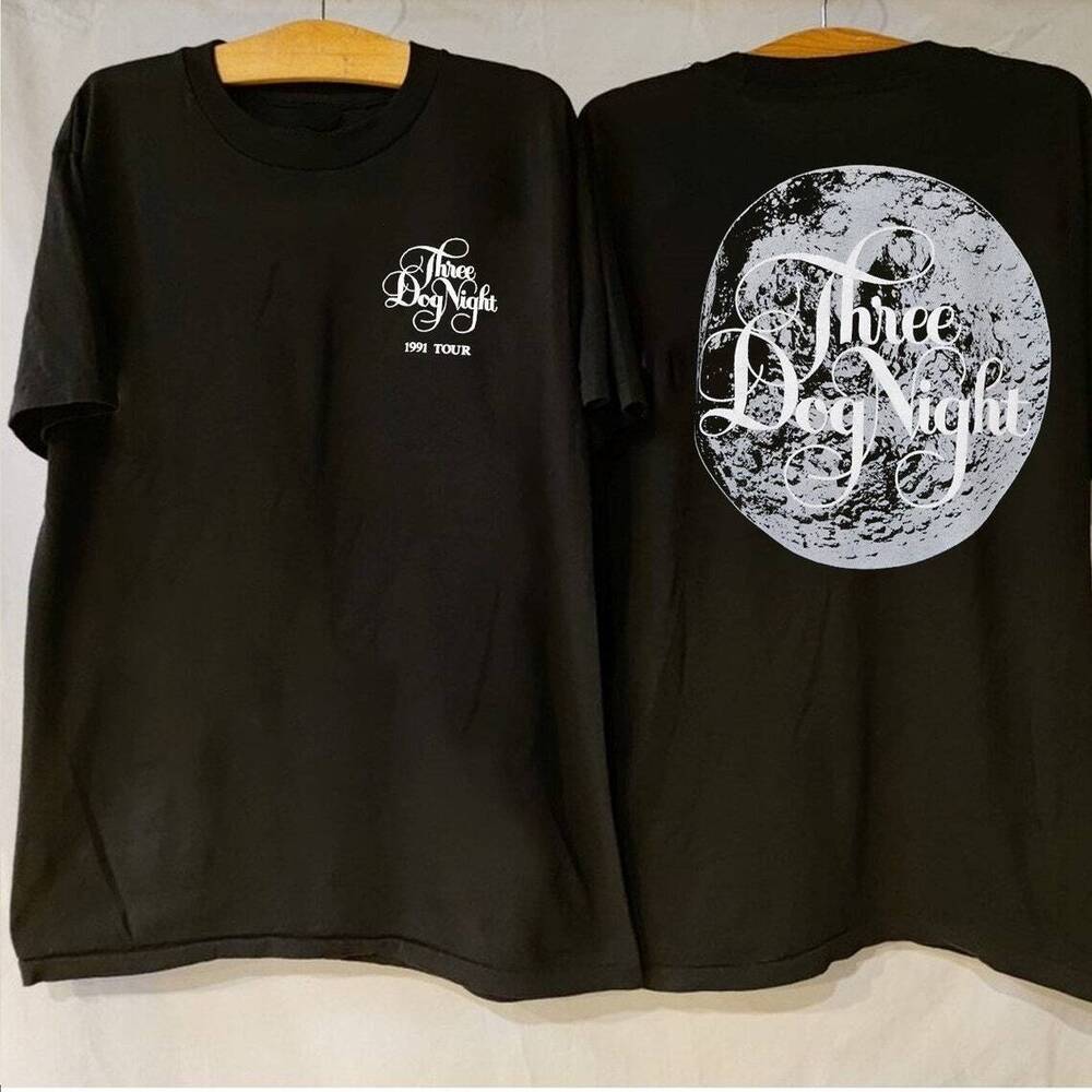 Vintage Three Dog Night 1991 Tour Concert T-Shirt, Three Dog Night Shirt, Three Unisex T-Shirt S