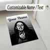 Personalized Crystal Velvet Carpet,Lana Del Rey Custom Printed Name, Plush Area Rug For Home Indoor Decor