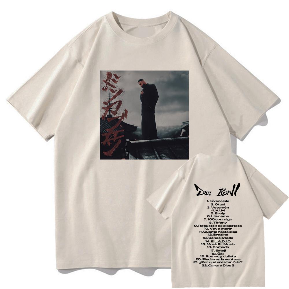 2025 Summer  Album DON KBRN Tshirt Eladio Carrión Fashion Men and Women Clothing Harajuku Summer Graphic T Shirts for Fans Gifts