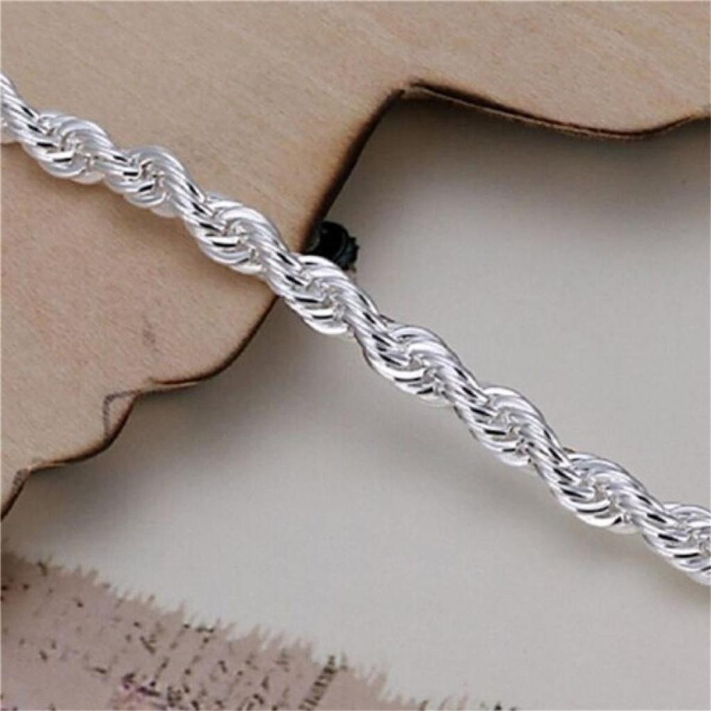 Sterling Bracelet Plated -linked Bracelet Chain Cuff Bangle Lady Hand Accessories