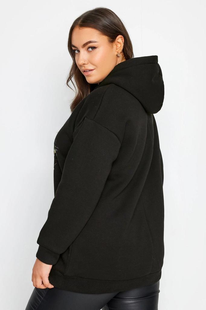 Women's Style Big Size Sweatshirt Plus Size Long Sleeve Hooded Sweatshirt With Text Print On The Front 302835