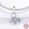 Breloque Charms Original Charms Fit Charmhub Bracelet Sterling Silver 925 Flamingo Balloon Cz Shape Pendant Silver 925 Jewelry