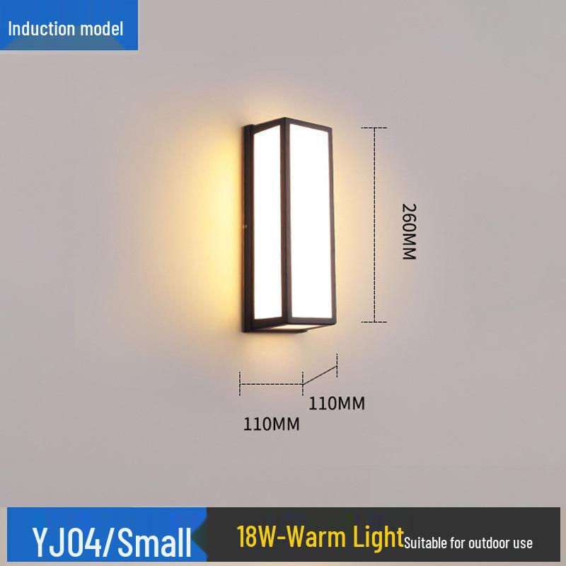 Waterproof LED Motion Sensor Wall Light for Outdoor Hotel, Garden, Villa, Balcony, Courtyard