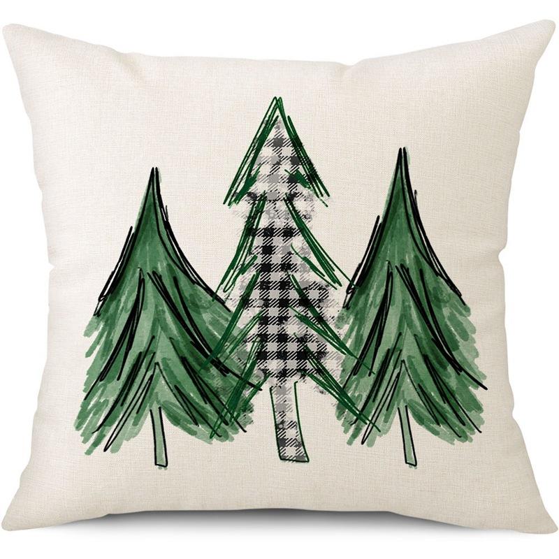 45cm Merry Christmas Cushion Cover Pillowcase 2025 Christmas Decorations for Home Ornament Happy New Year Christmas Decor 2026