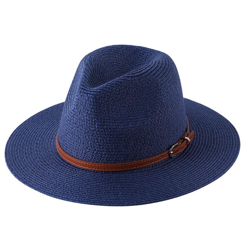 Panama Straw Hat, Men's and Women's Top Hats, Summer Shade, Beach Brim Sun Hats
