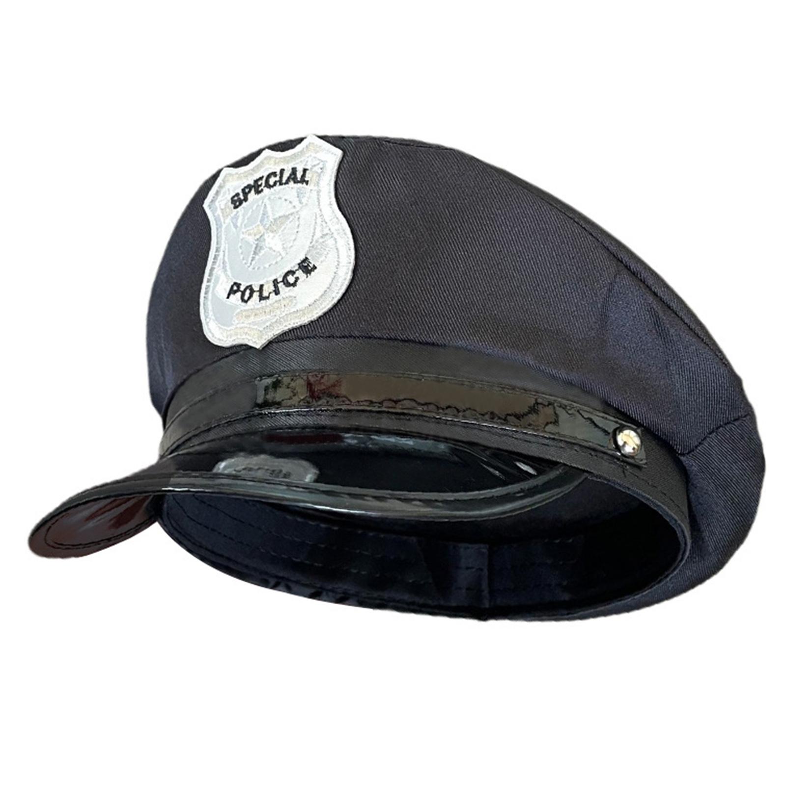 

Шляпа-цилиндр полицейская шляпа для женщин шляпа для девичника шляпа для вечеринки костюм полицейская фуражка клубные сценические выступления сценический головной убор чёрный