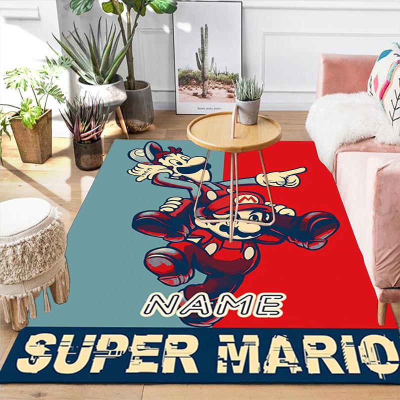 Custom 1Pc Mario Yoshi Adventure Rug Office Carpet Indoor Outdoor Entrance Doormat Nonslip Soft And Comfortable Living Room D2915172