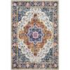 Vintage Persia Style Living Room Carpet Machine Washable Antislip Floor Mat Soft Rugs for Bedroom Bedside Geometric Print Design