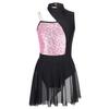 Kinder Mädchen Ballett Trikot Zeitgenössischer Tanz Kostüm Dancewear Modern Jazz Latin Lyrical Dance Kleid