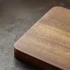 Chinese Walnut Square Food Tray Solid Wood Puer Tea Set Tray Home Breakfast Cake Flower Pot Bonsai Gardening Holder