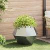 Plant Pot Silver 75 X 75 X 60 Cm Galvanized Steel