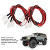 2PCS RC Car Lights Set Universal 5mm 8 LED RC Lighting Kit Headlights Taillight LEDs Accessories for Traxxas